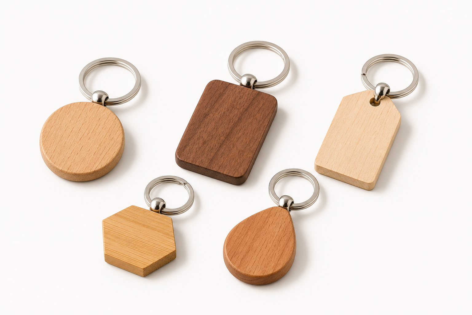 Gambar contoh produk Gantungan Kunci Kayu Custom