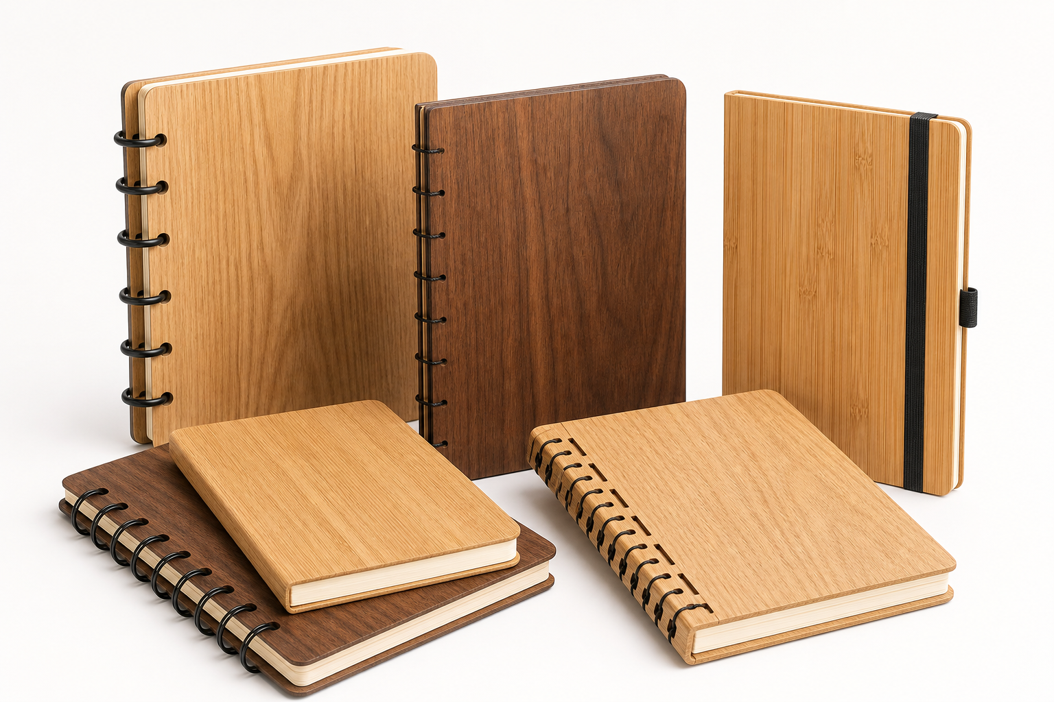 Gambar sampel produk Notebook Kayu Kustom