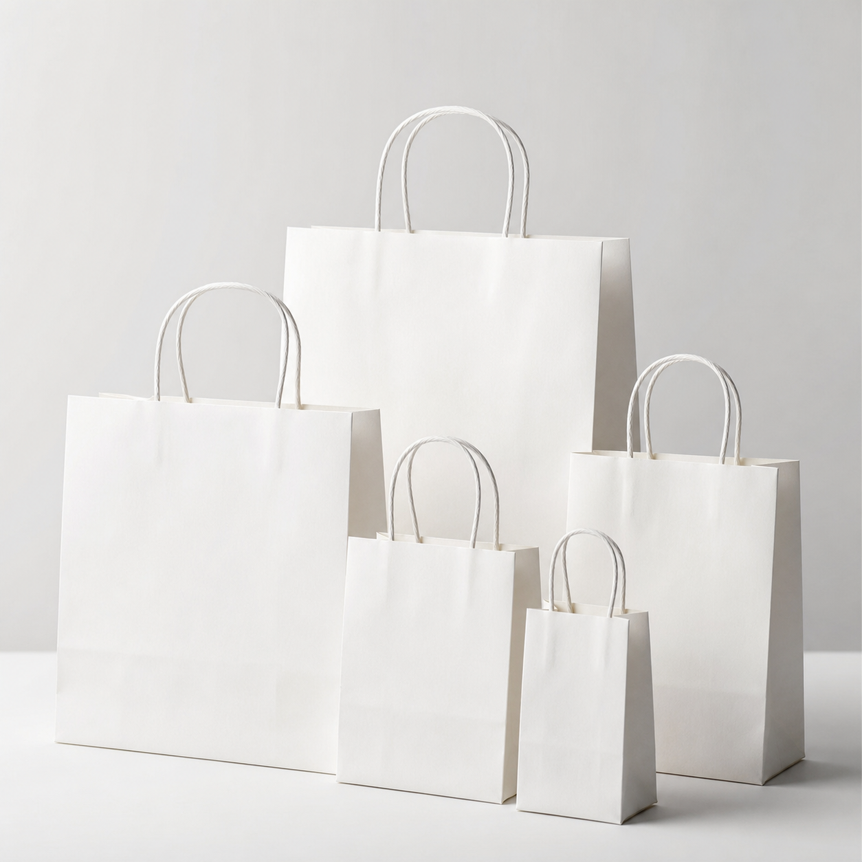 Gambar contoh produk Tas Kertas Kraft Putih Custom