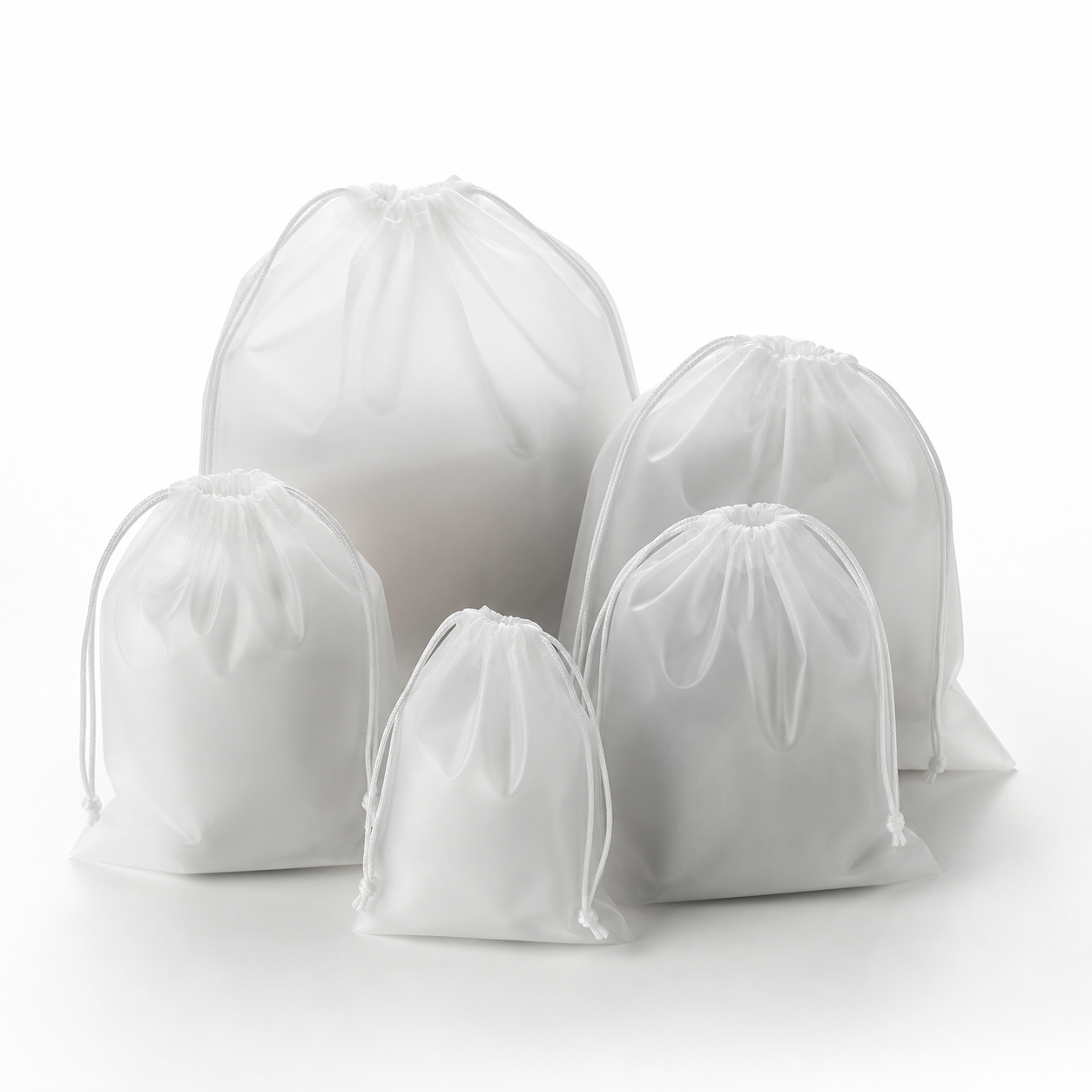 Gambar sampel produk PE Drawstring Bags