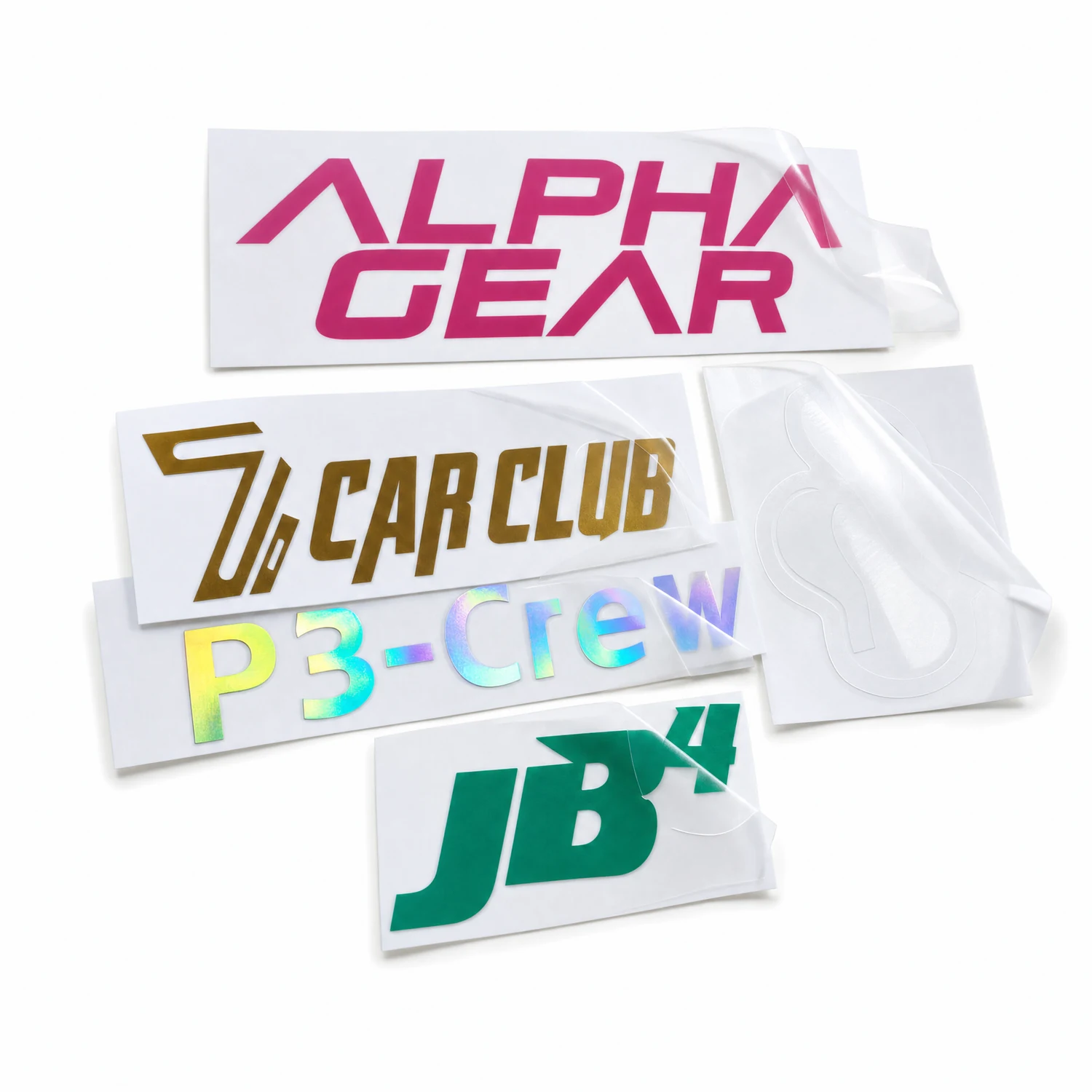 Gambar sampel stiker transfer kustom