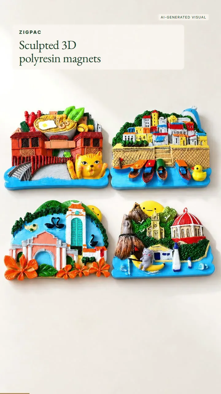 Magnet Kulkas Resin Kustom untuk 3D Suvenir dan Hadiah Bermerek: Video Singkat