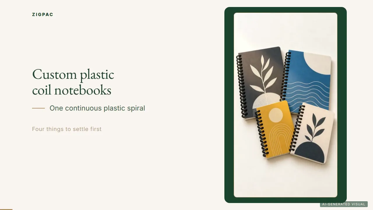 Buku Catatan Spiral Kustom dengan Jilid Spiral Plastik: Panduan Video