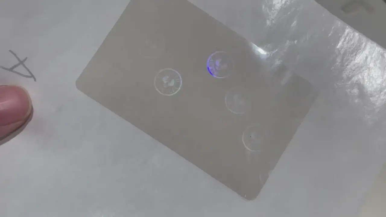 Australia Selatan overlay hologram transparan untuk SIM | SA film hologram keamanan untuk kartu ID: Panduan Video