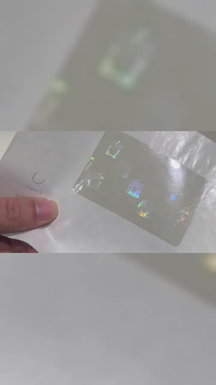 Victoria overlay hologram transparan untuk SIM | VIC film hologram keamanan untuk kartu ID: Video Singkat